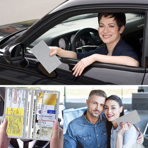 Organisateur de documents pour véhicule : Étui pour permis de conduire, accessoires de <span class=keywords><strong>camion</strong></span>, boîte à gants, support pour <span class=keywords><strong>carte</strong></span> d'immatriculation et assurance automobile - Product Image 3
