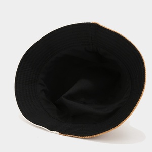 Chapeau Bob de Pêcheur Américain Style Rétro en Velours Côtelé Bicolore avec Broderie 3D, Tendance Mode Féminine, Vêtement de Travail, Protection Solaire pour Couple - Product Image 4