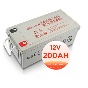 Banatton Custom-Made Gel di Energia Solare Batteria 12V 200Ah Batteria Al Piombo Ricaricabile di Stoccaggio Batterie Baterias Solares Aki - Product Image 1