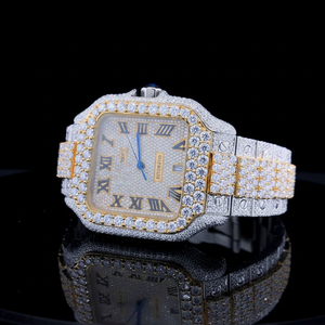 ขายส่งคุณภาพสูง Moissanite นาฬิกาเพชรเครื่องประดับสุดหรูสำหรับผู้ชายผู้หญิงดีไซน์เงางามสวมใส่ทุกวันครบรอบงานปาร์ตี้ - Product Image 1