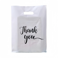 Sacs d'emballage personnalisés avec logo imprimé, pliables, en plastique coloré, avec poignée découpée, pour boutique de jouets pour enfants