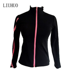 LIUHUO Figure Skating <strong>Jackets</strong> Girls Training Thin Fleece Fabrics Ice Skating Outfits <strong>Rhinestones</strong> Shiny Colours Skating <strong>Jacket</strong> - Product Image 5
