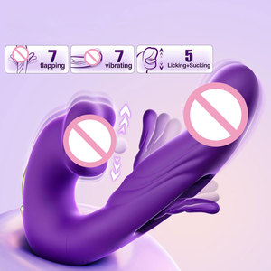 Vibrador con Estimulación de Clítoris y Lengua, Doble Estimulación, Masajeador de Punto G, Vibración Potente, Juguetes Sexuales para Mujeres - Product Image 1