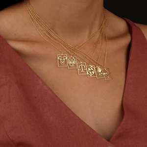 Pendentif personnalisé cadeau céleste cadeau de naissance de Noël <span class=keywords><strong>meilleur</strong></span> ami horoscope collier d'astrologie 12 signes du zodiaque bijoux - Product Image 2