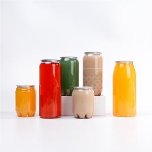 Logo personnalisé PET 500ml/650ml boisson/<span class=keywords><strong>soad</strong></span>/boîte en plastique avec extrémité en aluminium facile à ouvrir - Product Image 5