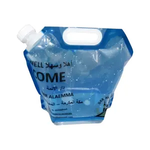 2L 3.8L 5L 10L 15L BPA free reusable katlanabilir emzikli su torbası