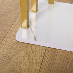 Juego de sala de estar con tablero de roca Mesa de centro Sofá Borde Pequeño Gabinete lateral Mesa de esquina - Product Image 4