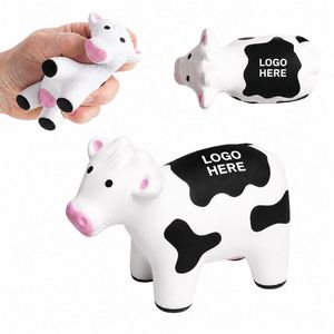 Pelota de Vaca con Logotipo Personalizado, Juguete Antiestrés de Espuma Suave con Forma de Animal, para Actividades Promocionales - Product Image 1