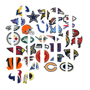 Écussons brodés avec logo d'équipe de football américain, à coller au fer, pour équipes de football NFL. - Product Image 1