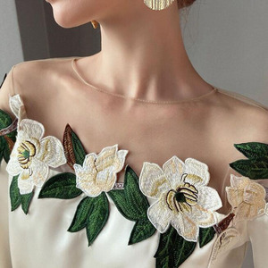Camisa con Estampado Floral y Parches, Blusa de Moda Primavera Verano 2023, Estilo Coreano, Elegante Camisa de Manga Larga con Encaje para Mujer - Product Image 2