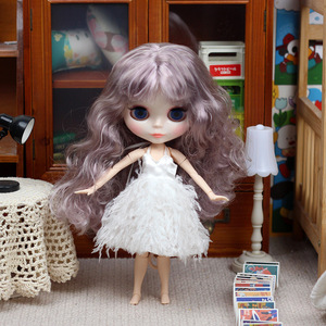 Blythe Doll Outfit 30cm White Lolita Dress With <b>Veil</b> And Bow For OB22 OB24 - Product Image 5