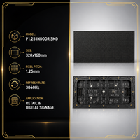 Fabrikpreis P1.25 Indoor LED-Anzeigetafel 320x160mm SMD LED-Modul Digitale Beschilderung Werbetafel für Einzelhandels-Werbebildschirm