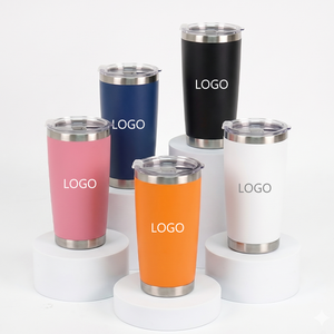 Custom 20oz Portable Stainless Steel 30oz Vacuum Insulated Classic Tumblers Black Double Walled Thermal Travel <b>Mugs</b> with Lid - Product Image 6