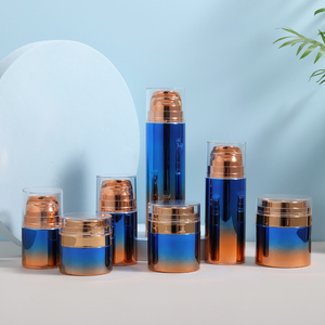 Tarro de plástico vacío para crema facial de 0,5 oz 1oz 1,8 oz con tapa de prensa - Product Image 1