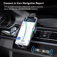 GXYKIT GR11 pour émetteur-récepteur de voiture, Aux BT5.2, mains libres, décodage audio SBC, batterie 250 mAh, 20 heures d'autonomie, charge USB