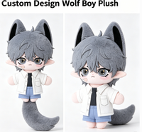 Peluche personnalisée de personnage de jeu Kawaii avec rembourrage en coton PP, couleur et design personnalisables, taille 11-30 cm, jouet en peluche doux, cadeau