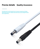 Cable de carga USB DC 5V para lámpara de escritorio, enrutador de juguete y otros dispositivos, cables de alimentación, cables y conjuntos de cables, tamaños 5,5/4,0/3,5/2,5