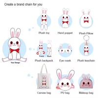 Figurines d'animaux de ferme personnalisées CPC, moutons et chèvres, en peluche douce avec rembourrage en coton PP, anti-stress pour enfants