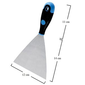 Spatola da 12 cm con Lama in Acciaio al Carbonio e Manico Antiscivolo per Cartongesso e Uso Domestico - Product Image 2