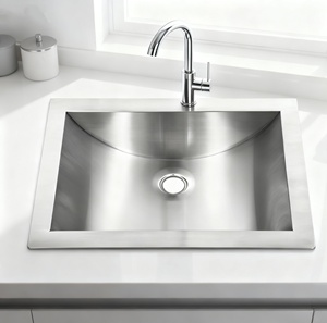 Design speciale unico Undermount lavelli da <span class=keywords><strong>cucina</strong></span> bagno moderno 304 lavello in acciaio inox sopra il bancone curvo lavello <span class=keywords><strong>lavabo</strong></span> - Product Image 3