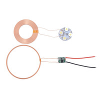 Chargeur sans fil, Circuit imprimé pour chargeur sans fil, coussin de chargement induction, batterie d'alimentation, 100mm longue Distance 5V