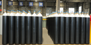 מילוי מיכל גז חמצן תעשייתי מפלדה בנפח 50 ליטר בלחץ גבוה 150 בר - Product Image 4