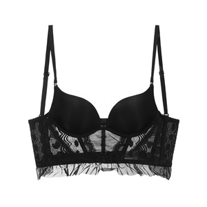 Soutien-gorge sexy en dentelle avec dos ajouré, style camisole, corset à baleines, pour femme - Product Image 3