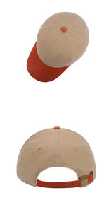 Custom Business Logo <b>Leaf</b> Design Embroidery Unstructured 6-Panel Cotton Broadcloth Low Profile Snapback Baseball Cap Adjustable - Product Image 5
