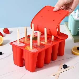 Moule à glace en silicone alimentaire à 10 cavités pour DIY, outil pour bacs à glace personnalisés avec logo - Product Image 2