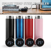 Thermos intelligent en acier inoxydable 304 avec mesure de température, cadeau d'affaires, tasse à thé, coffret cadeau, tasse isotherme droite, 6-12 heures
