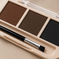 Poudre à sourcils minérale 3Shades, texture douce, anti-bavures, rehausseur de sourcils, logo personnalisé, 12g, cosmétiques pour sourcils