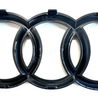 Emblema de 4 anillos ABS para capó delantero y maletero trasero de coche para Audi A3 A4 A5 A6 A7 A1 A2 Q2 Q3 Q4 Q5 Q7 Q8 TT S3 S4 S5 S6 S7