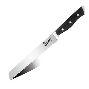 QXF, gran oferta, cuchillo de pan dentado de <span class=keywords><strong>8</strong></span> pulgadas de acero inoxidable, cuchillo para tostadas, cuchillo para cortar pan con mango de ABS - Product Image 6