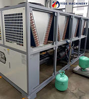 Refroidisseur à compresseur scroll refroidi par air 100 CV avec évaporateur en acier inoxydable pour le refroidissement des machines de remplissage de bière et de sertissage de canettes