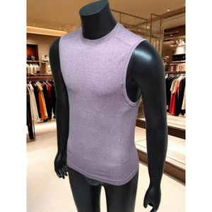 OEM Summer Sleeveless Vest Running <b>Singlet</b> 100% Cotton Casual Breathable Silk Screen Printing Waffle Tank Top <b>for</b> <b>Men</b> - Product Image 3