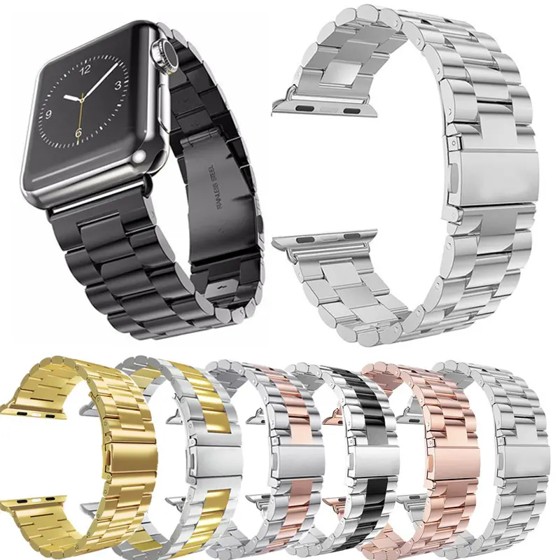 Bracelet en métal pour Apple Watch Ultra 49 MM 8 7 45 41 Bracelet de montre intelligente en acier inoxydable pour iWatch 6 5 4 3 SE 44 42 40 MM Bandes