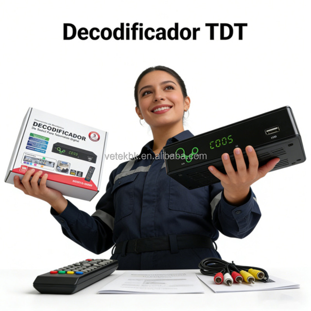 Full HD 1080P Dual Core TDT Decoder ATSC Digital TV Receiver Set Top Box with WiFi USB 12-Month Warranty CE Certified for Mexico