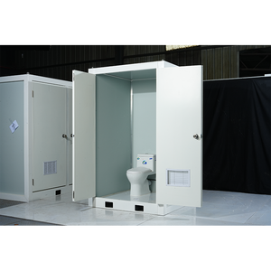 Inodoro móvil portátil prefabricado para exteriores de diseño moderno con instalación rápida para uso en talleres y apartamentos hecho de panel sándwich - Product Image 3