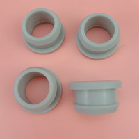 SDPSI4.5-30mm bouchons creux ronds en caoutchouc de silicone, bobine d'enfilage avec œillets encliquetables, bouchons d'extrémité, protection de câble B