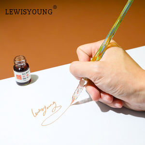 Kreatives Vintage Hochwertiges Handgefertigtes Sternenlicht-Glitzer Glas Dip Pen Geschenkset für Feiertage Kalligraphie Schreiben Zeichnen Kristallstift - Product Image 4