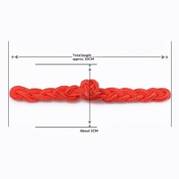 Boutons chinois faits à la main en nylon, fermoirs pour cheongsam, boutons en forme de feuille, classiques, écologiques, traditionnels pour costume Tang