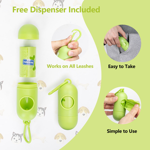 Nobleza sacchetti di cacca per cani Extra spessi a tenuta stagna 540 contare con Dispenser porta sacchetti per rifiuti per animali domestici per 36 applicazioni - Product Image 5