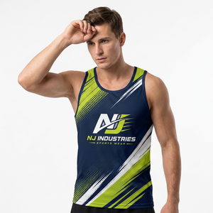 Sports Vest Men's Summer <b>Loose</b> Sleeveless Breathable Anti-UV Eco-Friendly Casual Fitness Running Basketball Quick Solid <b>Tank</b> <b>Top</b> - Product Image 4