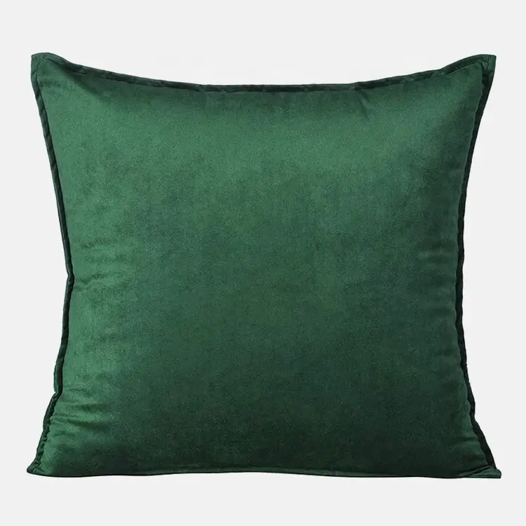 Green luxury cushion square decorative cushion velvet throw pillow covers 18x18 for sofa couch