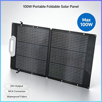 Panneau Solaire Monocristallin Pliable 24V MPPT Type C Étanche Chargeur Portable Logo Personnalisé Vente en Gros Direct Usine