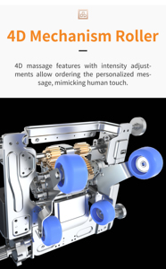 Sillón de Masaje Inteligente con Elevación de <span class=keywords><strong>Rodilla</strong></span> de 90 mm, Calefacción de Grafeno, 24 Programas, Raspador de Pies, Regalo para el Hogar - Product Image 4