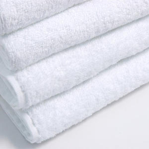 Set di Asciugamani <span class=keywords><strong>da</strong></span> Bagno di Lusso Bianchi per Hotel all'Ingrosso in Cotone Biologico Ecologico con Logo Personalizzato Super Assorbenti e Morbidi per <span class=keywords><strong>Sauna</strong></span> e Spa - Product Image 5