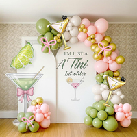 Décoration pour fêtes estivales : Ensemble d'arche de ballons en aluminium de formes spéciales, personnalisable, coloré, DIY, 120 pièces, ensemble de ballons gonflables
