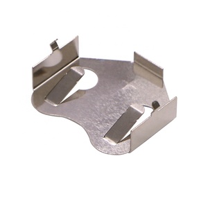 Trou traversant 3V Métal CR2450, <span class=keywords><strong>DL2450</strong></span> Clip de retenue de pile bouton - Product Image 2
