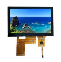 Modul LCD TFT IPS 4,3 Inci Grosir, Antarmuka RGB 24-bit, Panel Sentuh Kapasitif Opsional, Resolusi 480x272, Kecerahan 350cd/m